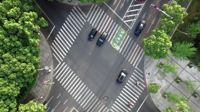 道路车流航拍