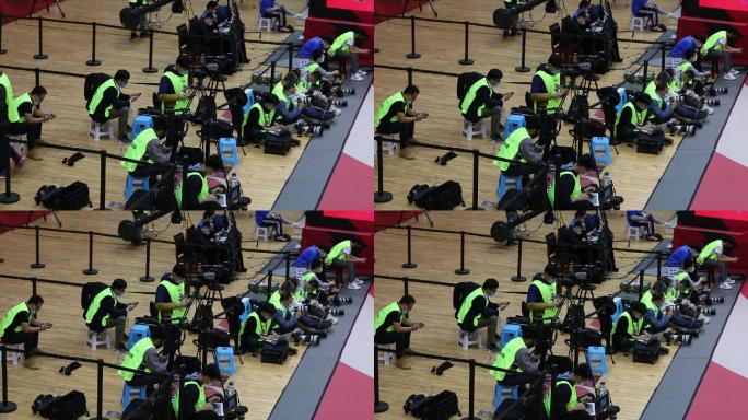 CBA篮球比赛摄影摄像记者