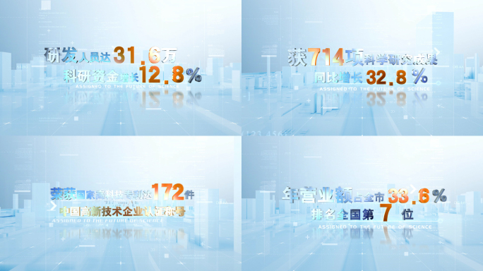 科技城市商务文字【E3D】