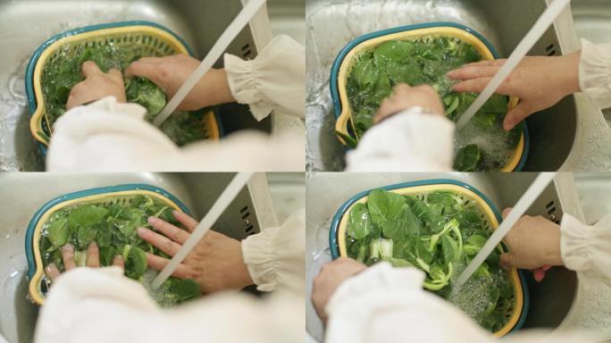 洗青菜