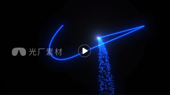 激光雕刻LOGO替换模板科技蓝2号含教学