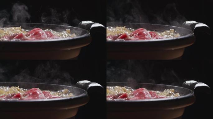 沸腾的日式寿喜锅
