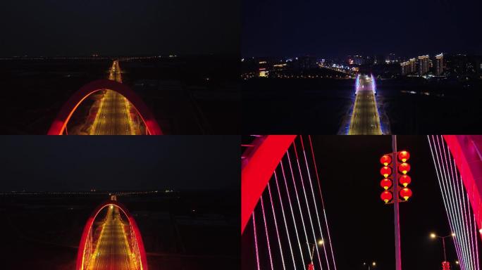 全椒襄河大桥夜景