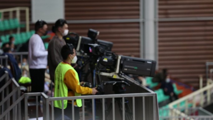 中国CBA篮球比赛现场摄影摄像记者直播