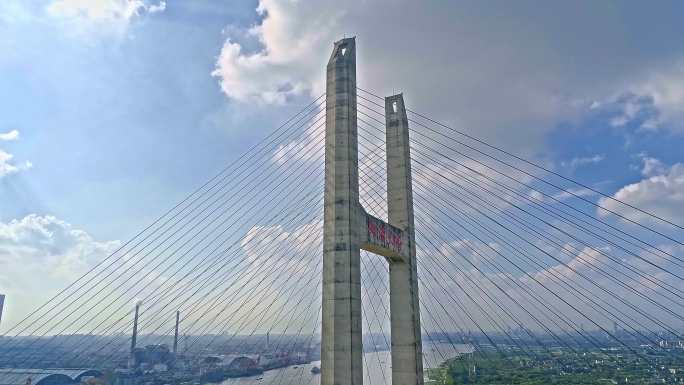 上海闵浦大桥4k航拍原创可商用