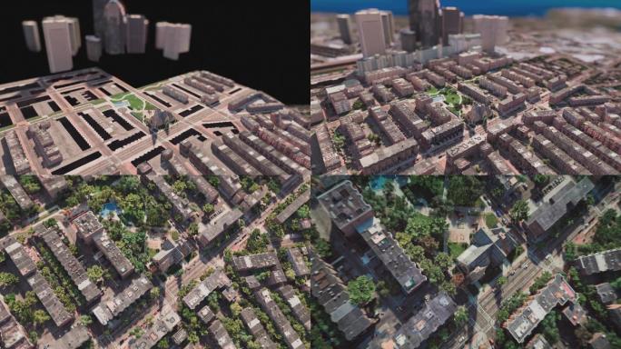 设计城镇电脑制作3d效果背景视频