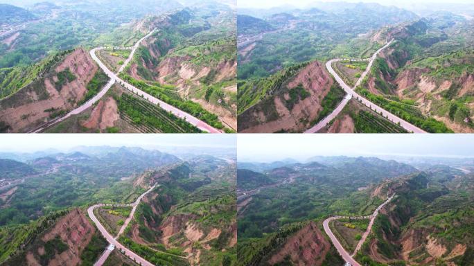 4k航拍山区大山自然风光生态环境A