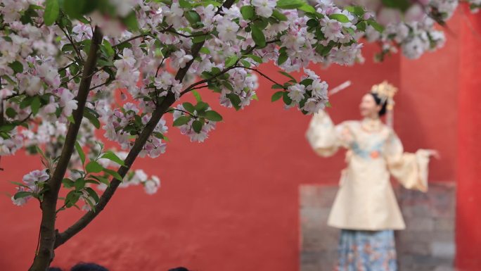 文华殿飞花人物高帧