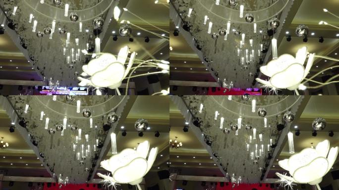 原创视频素材 婚礼酒店棚顶装饰