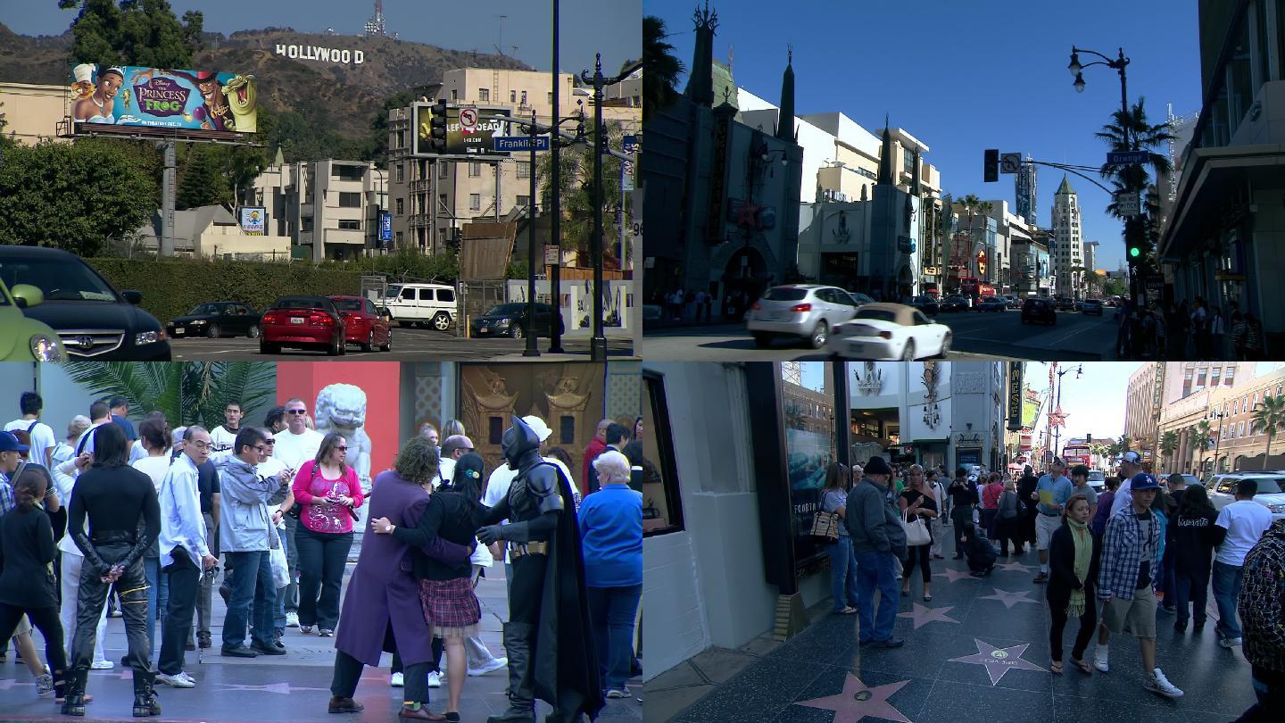 好莱坞  美国洛杉矶 城市街景