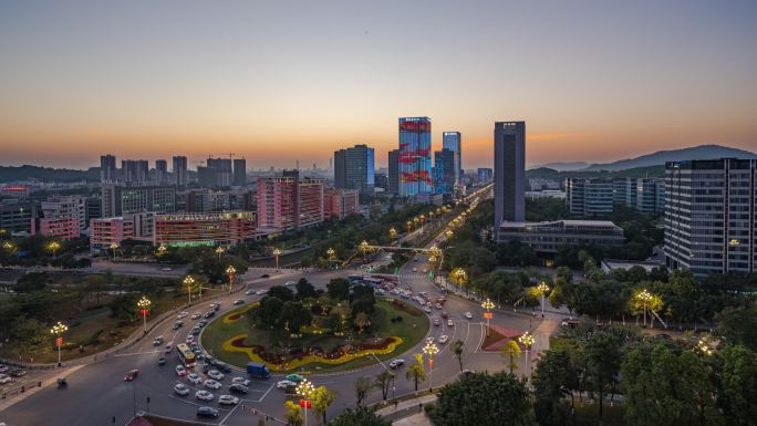 广州市绿地中央延时日转夜