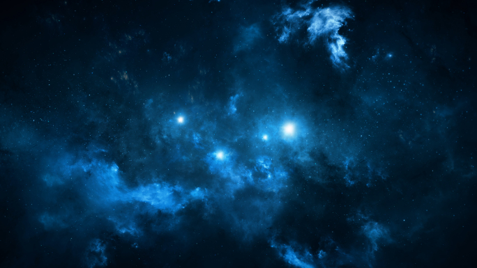 4K太空银河系星云粒子穿梭