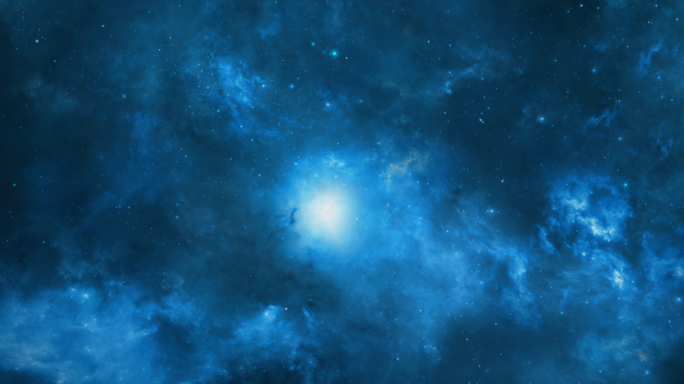 4K太空银河系星云粒子穿梭
