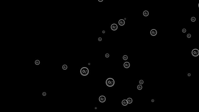 透明白色干净气泡负氧离子