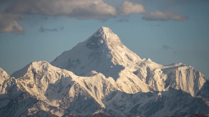 4K贡嘎雪山日落延时