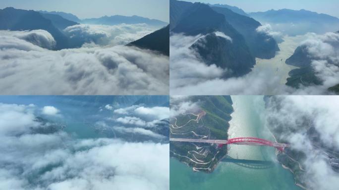 云雾缭绕大三峡