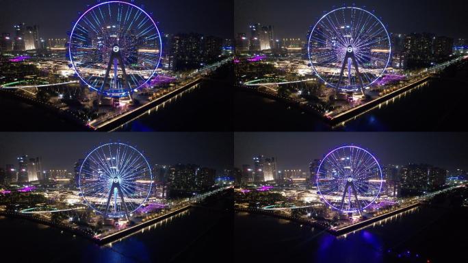 航拍深圳欢乐港湾：亚洲最大海景摩天轮5