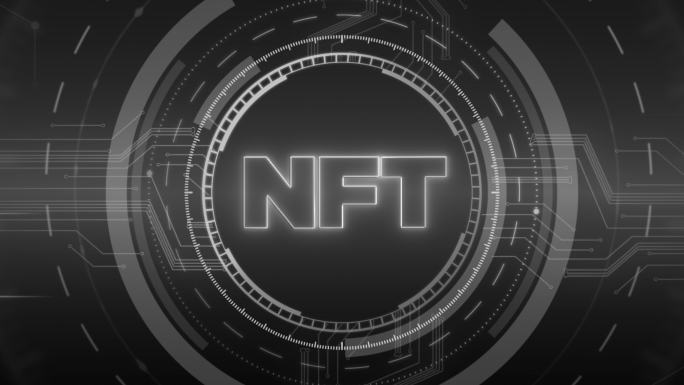 4K NFT屏幕，NFT背景。