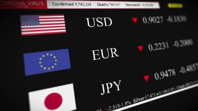 2019冠状病毒疾病导致美国、欧洲和日元币值的负面影响
