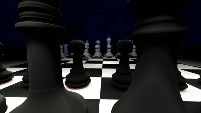 大气震撼国际象棋三维展示