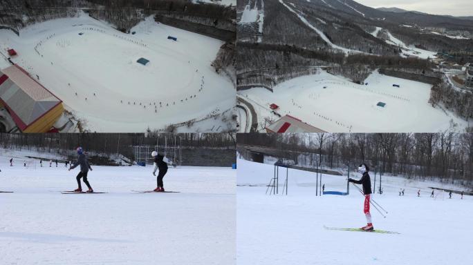 滑雪运动员训练练习