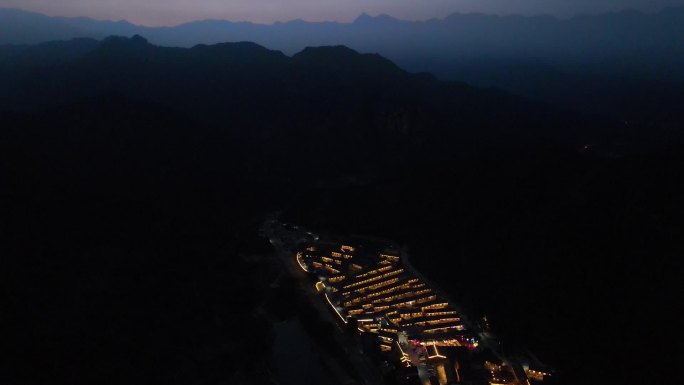 骆驼湾夜景山间夜景