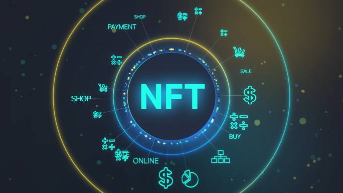4K NFT屏幕经济信息特效视频企业宣传