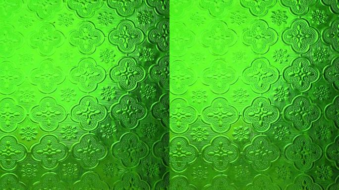彩色玻璃纹理花纹背景绿色花纹