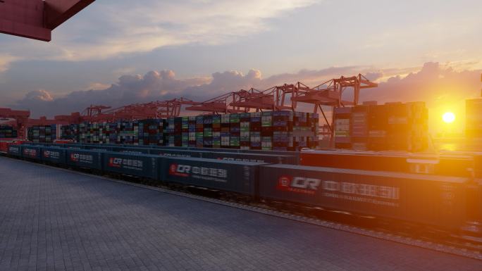 集装箱货运港口中欧班列