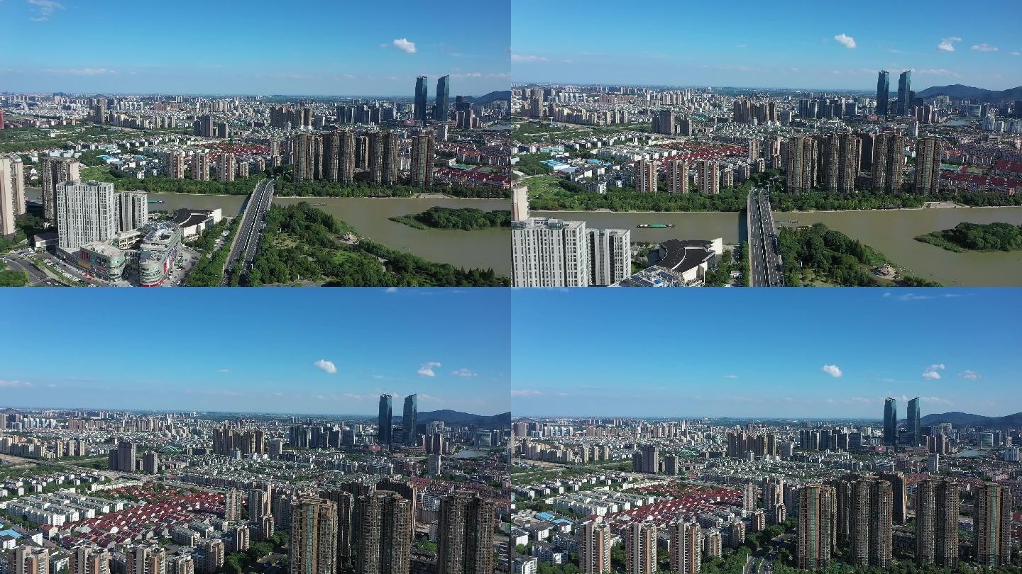 湖州 城市 风景 航拍