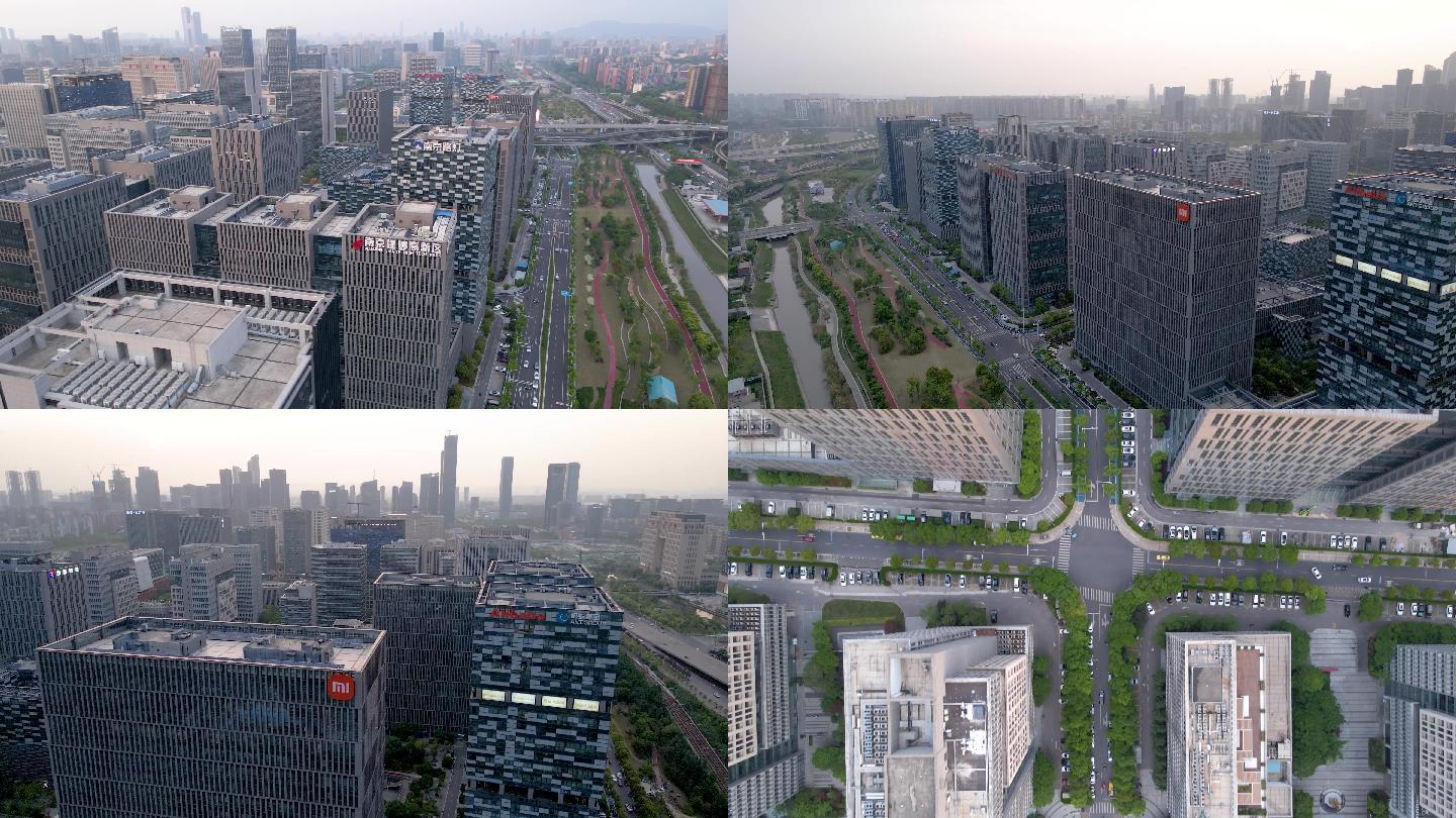 航拍南京新城科技园