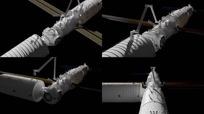 中国空间站之机械臂 梦天问天对接03通道