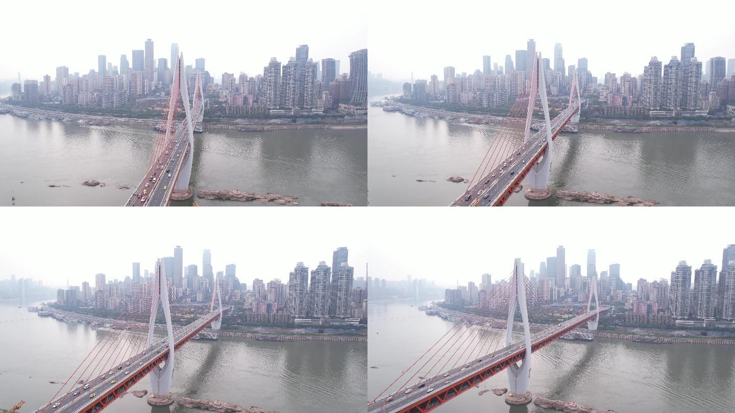 重庆东水门大桥4K航拍