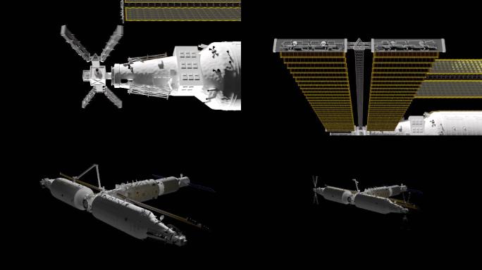 中国空间站之问天打开太阳能板04通道