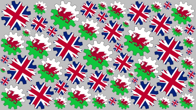 英国和威尔士国旗背景