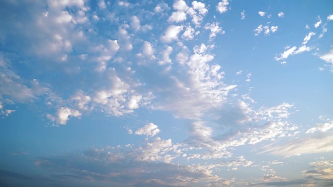 天空云延时云朵飘动傍晚天气云层变化晴转阴