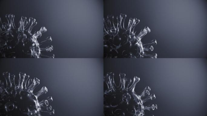 冠状病毒特效视频3D抽象