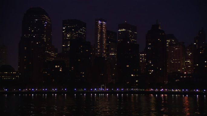 美国纽约曼哈顿 夜晚