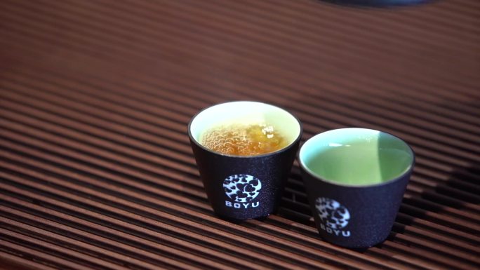 茶艺茶文化倒茶素材