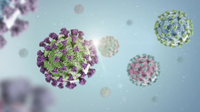 新型冠状病毒、COVID-19、2019 NCOV、SARS、MeRS、H1N1流感和流感传播的微观