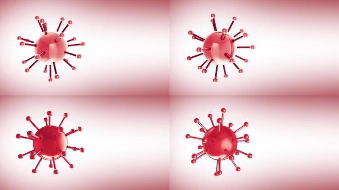 3D流感流行和新型冠状病毒、SARS、MeRS、H1N1、COVID-19 NCOV传播显微镜观察、