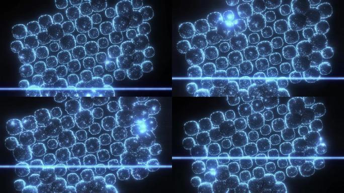 抽象科学纳米技术全息图