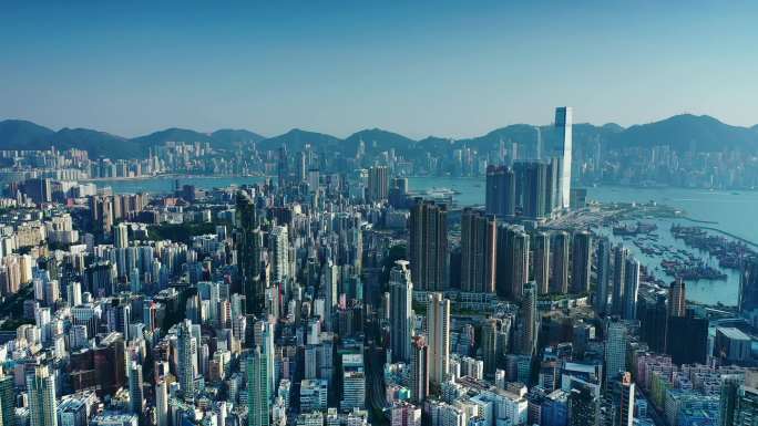 香港航拍大气镜头