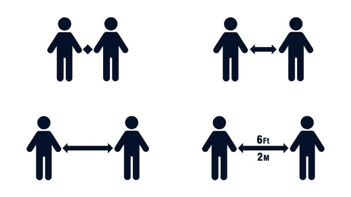 相距6英尺MG小人人物