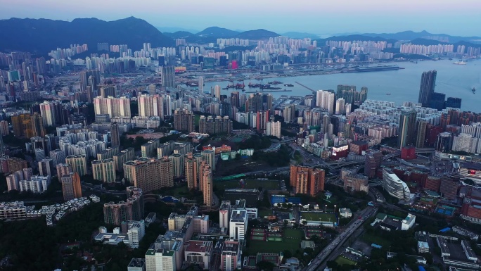 香港大气高空航拍