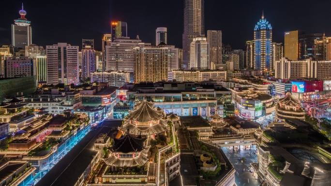 深圳东门步行街繁华夜景