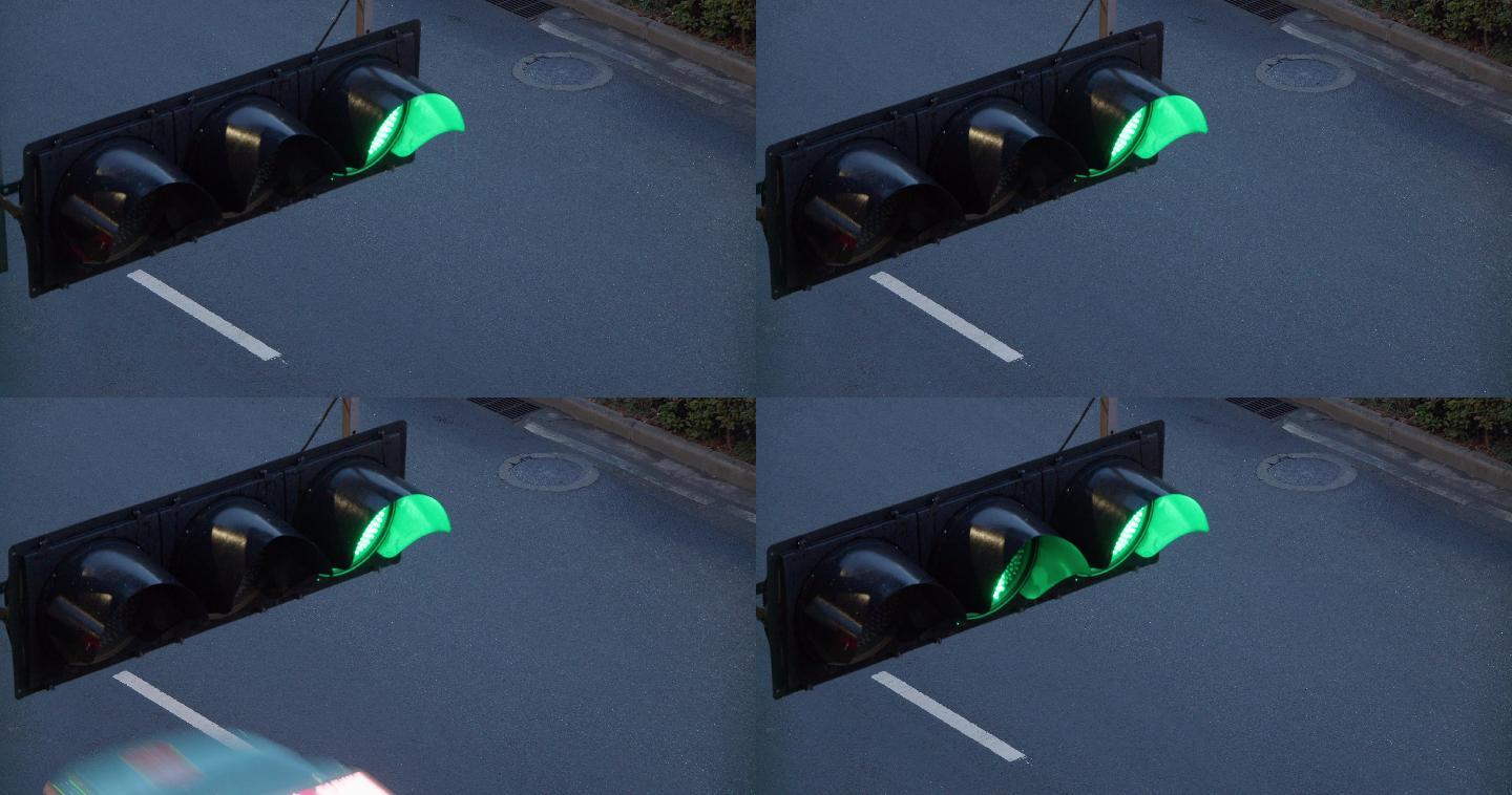 【4K60帧】 红绿灯 车流 经过红绿灯