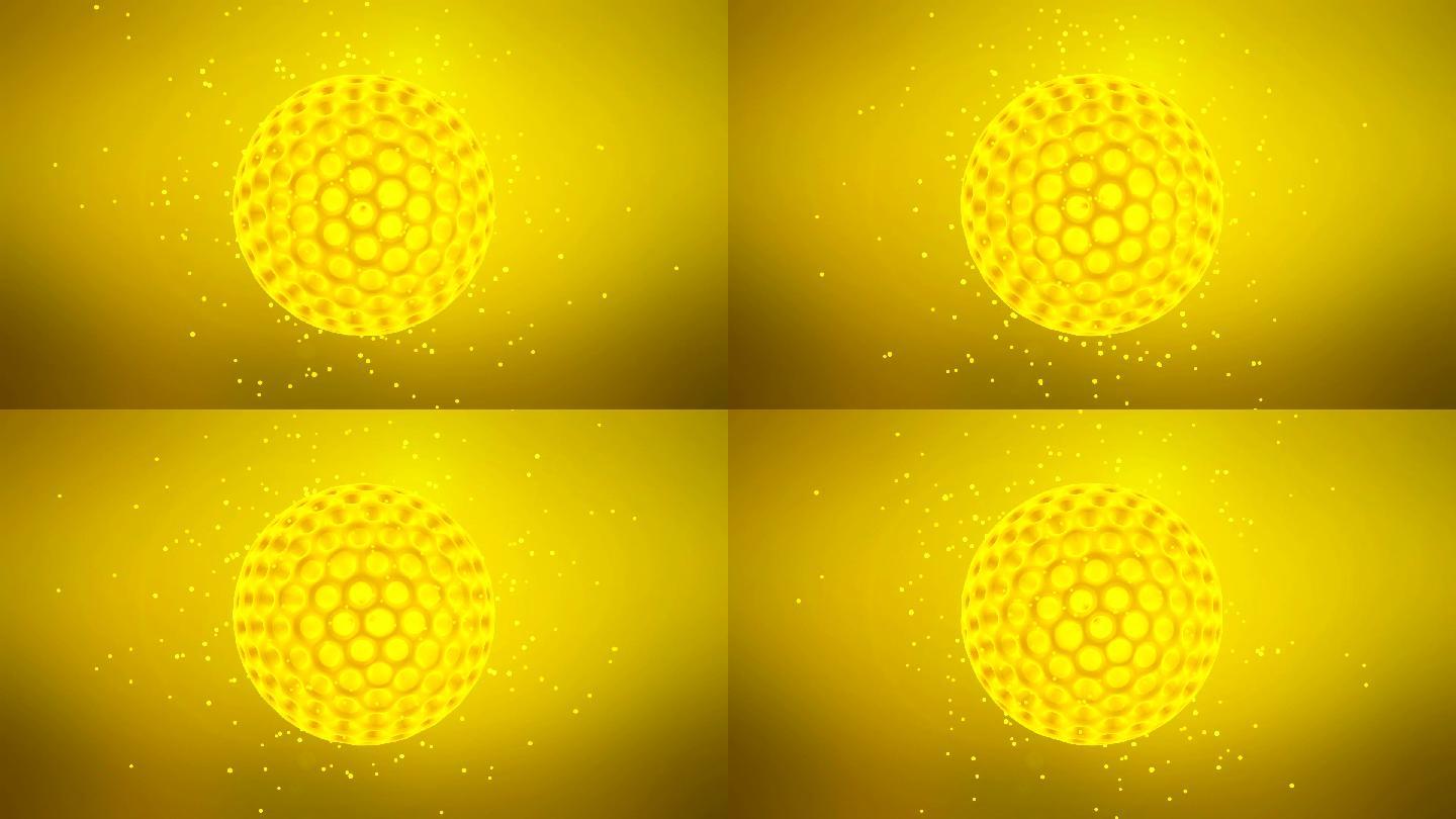 移动病毒细胞粒子演绎特效视频