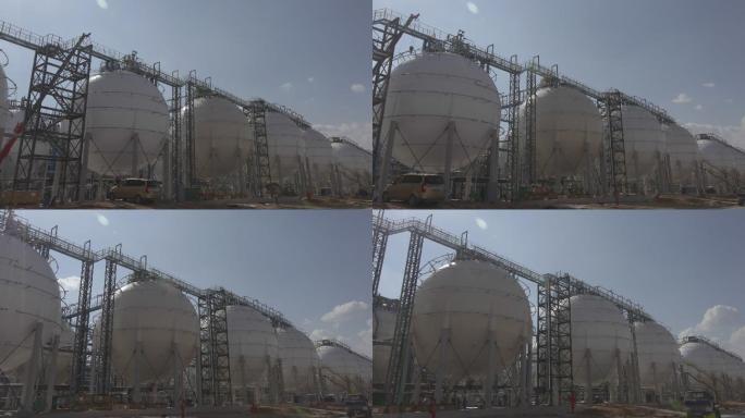 化工厂建设化学装置气罐工业园建设工地能源