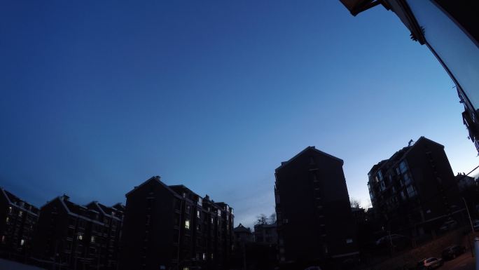 原创4K延时视频素材 滨城的天空 日转夜